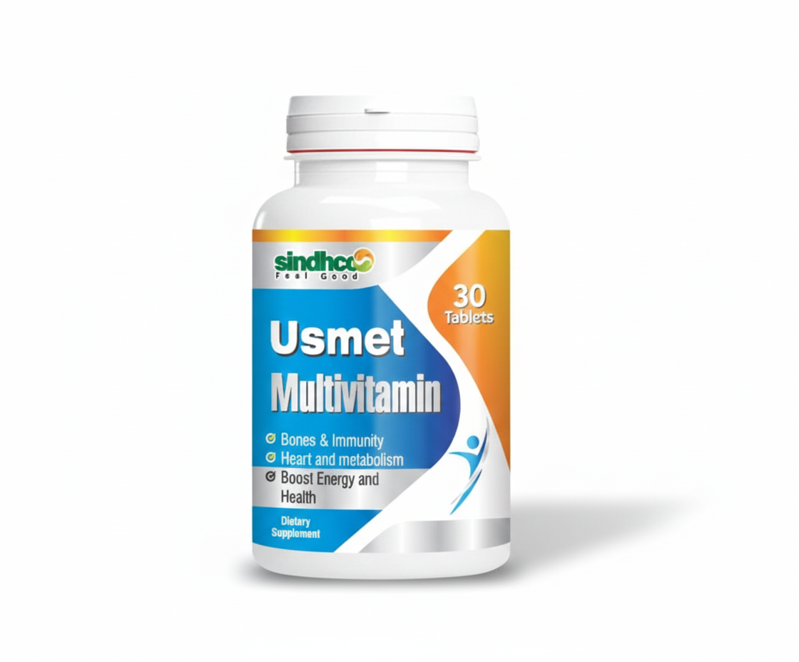 Usmet Tablet – Multivitamin and Mineral Supplement with Ginkgo Biloba