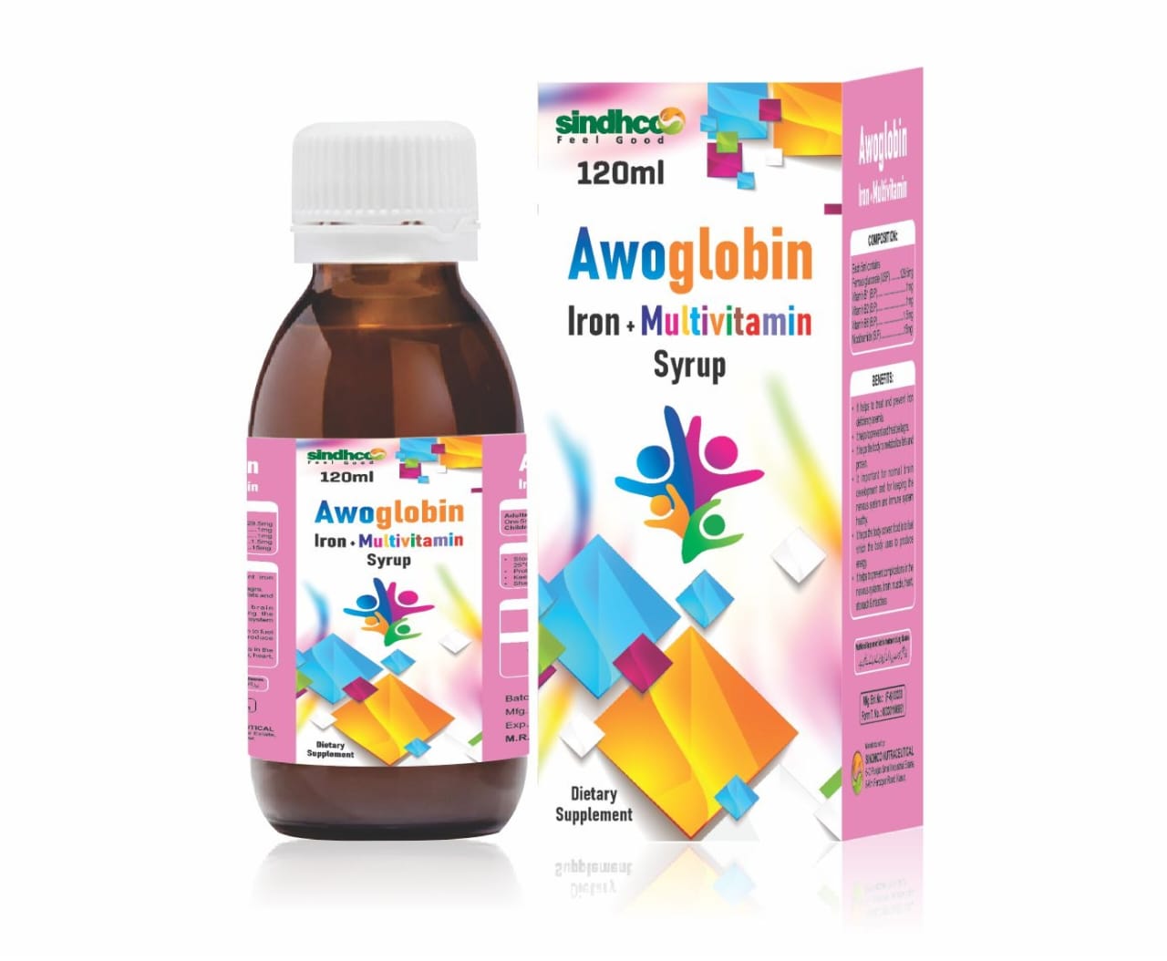 Awoglobin Iron + Multivitamin Syrup 120ml