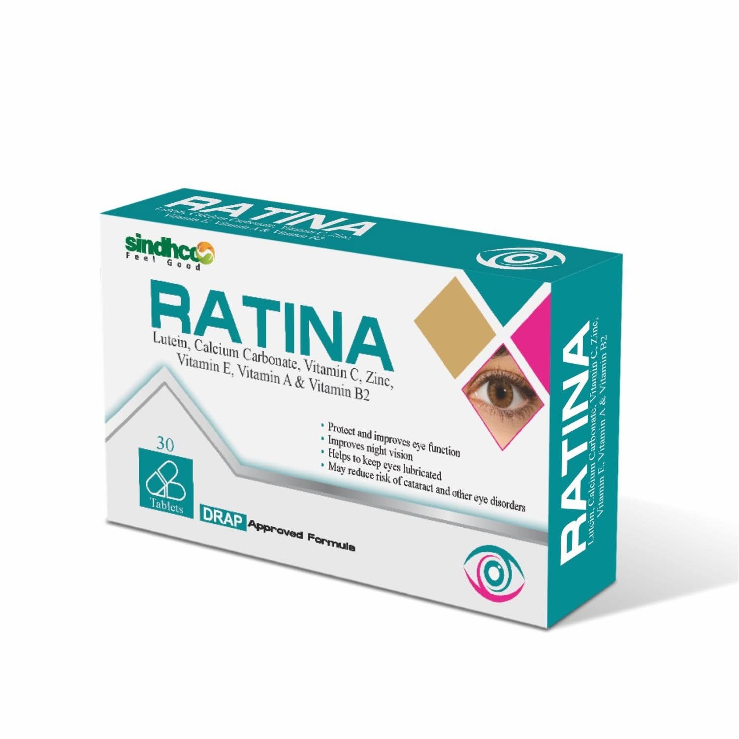 Ratina Tablet – Lutein and Vitamins Supplement for Eye Health